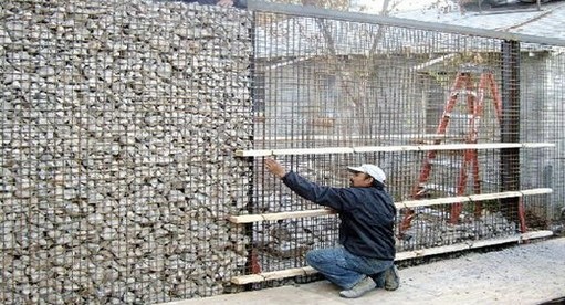 gabion stone fencing ideas