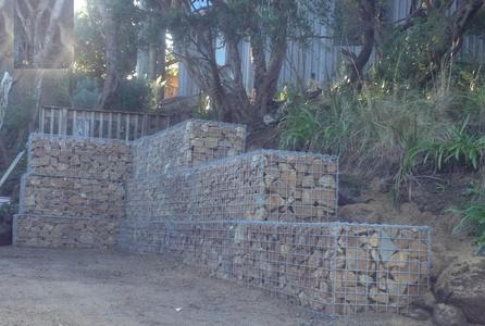 large gabion wall surcharge